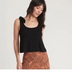Marine layer Lexi rib tie tank